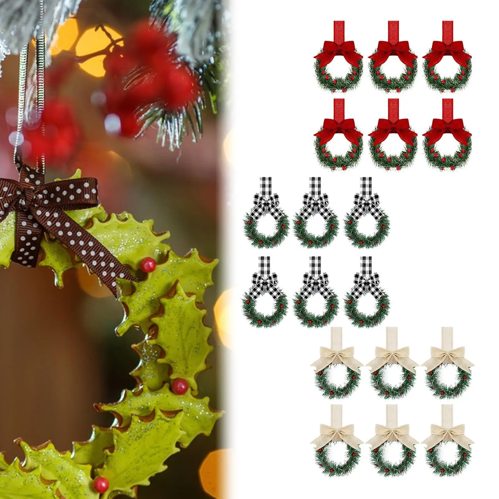 6X Artificial Wreat… - image