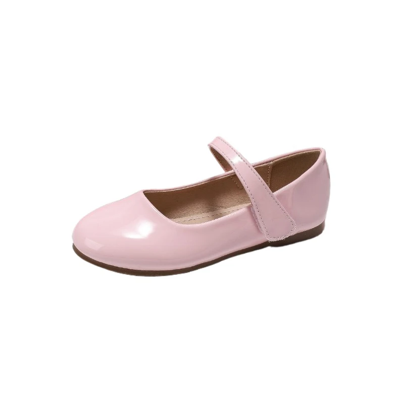 Spring Autumn Baby Girls Flats Solid Color Kids Performance Leather Shoes Princess Girls Party Single Shoes Children's Flats