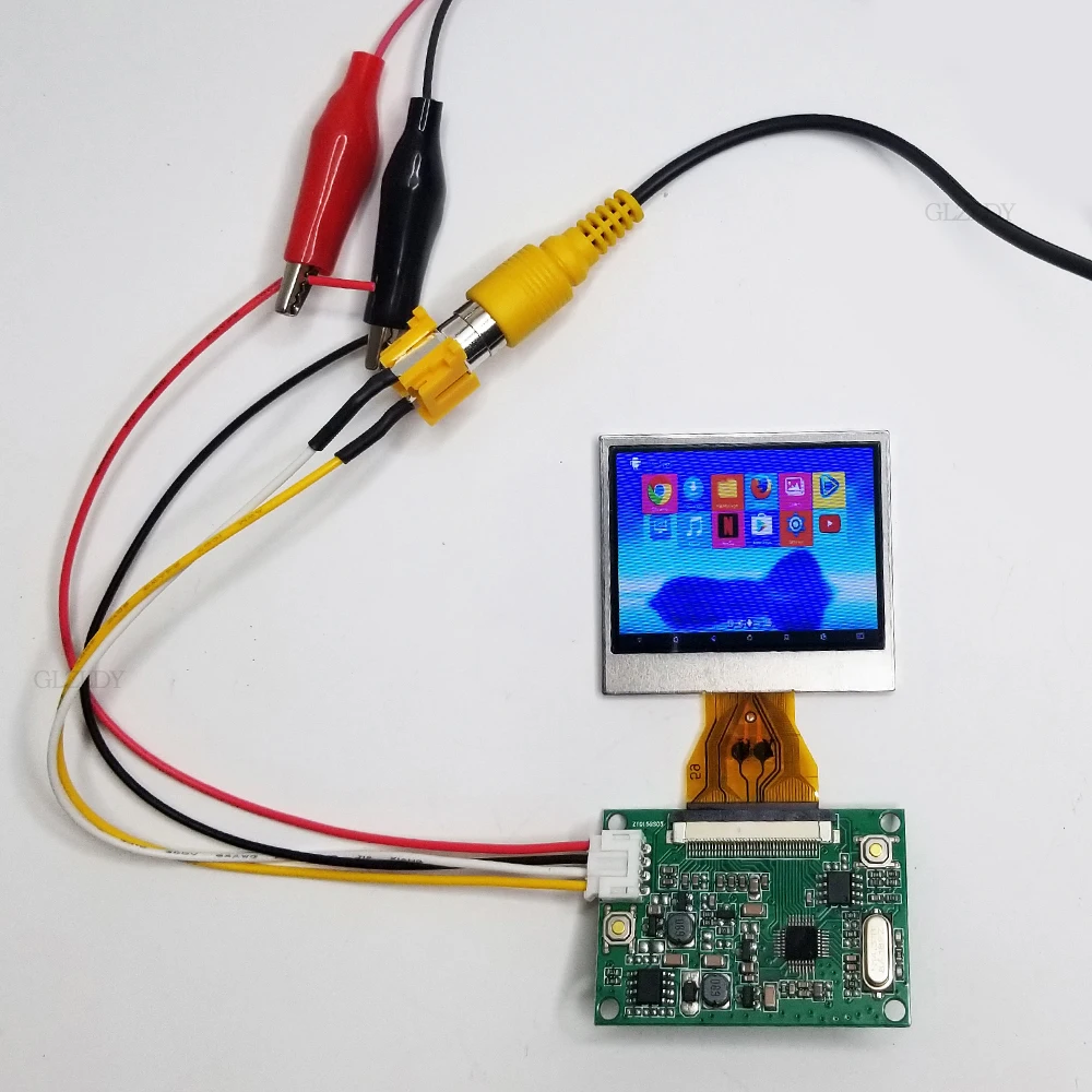 2 inch LCD display module kit NTSC/PAL auto 640*240 4:3 with RCA in for CCTV, Household Appliances brightness adjust image flip