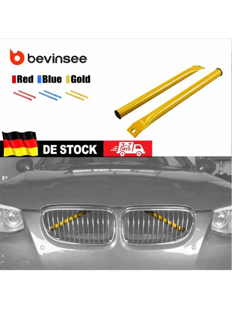 BEVINSEE Front-Kühlergrillhalterung V-Brace für BMW 3er Serie E90 E91 E92 E93 2006-2013