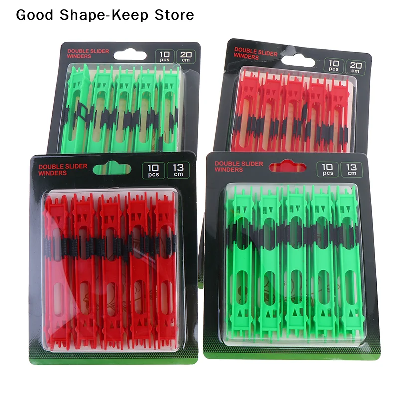 10-Piece Angling Line Coil Holder, Plastic Fishing Line Winding Board, Two Colors, Essential Fishing Gear, Line Turner - Detail 1