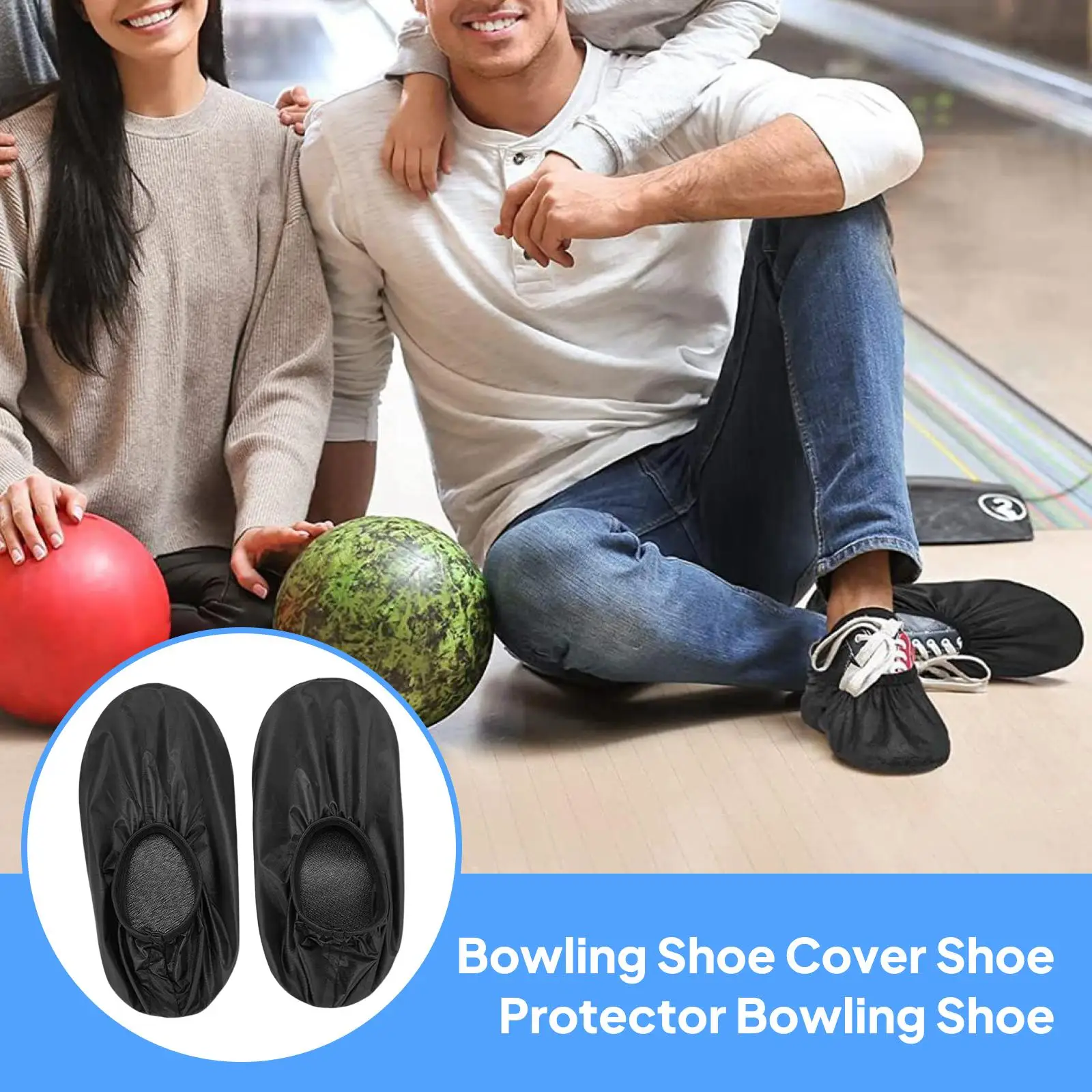Wear Resistant Bowling Shoe Cover Dustproof Protector Accessory for Ten Pin Bowling Shoes Slide view 2