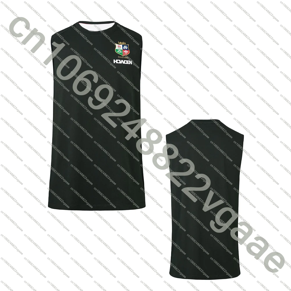 

Mens Train Singlet Rugby Jersey Boys Team Clothes Tee Breathable Kids Male T Shirt Top Vest British Irish Lions Adult Home Tank