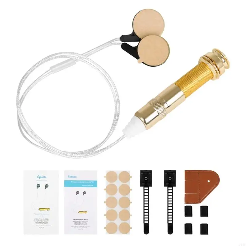 

242F Guitar Pickup Guitar Piezo Pickup Transducer Pickups for Guitar Violin Ukulele Banjos Piezo Musical Instrument Accessory