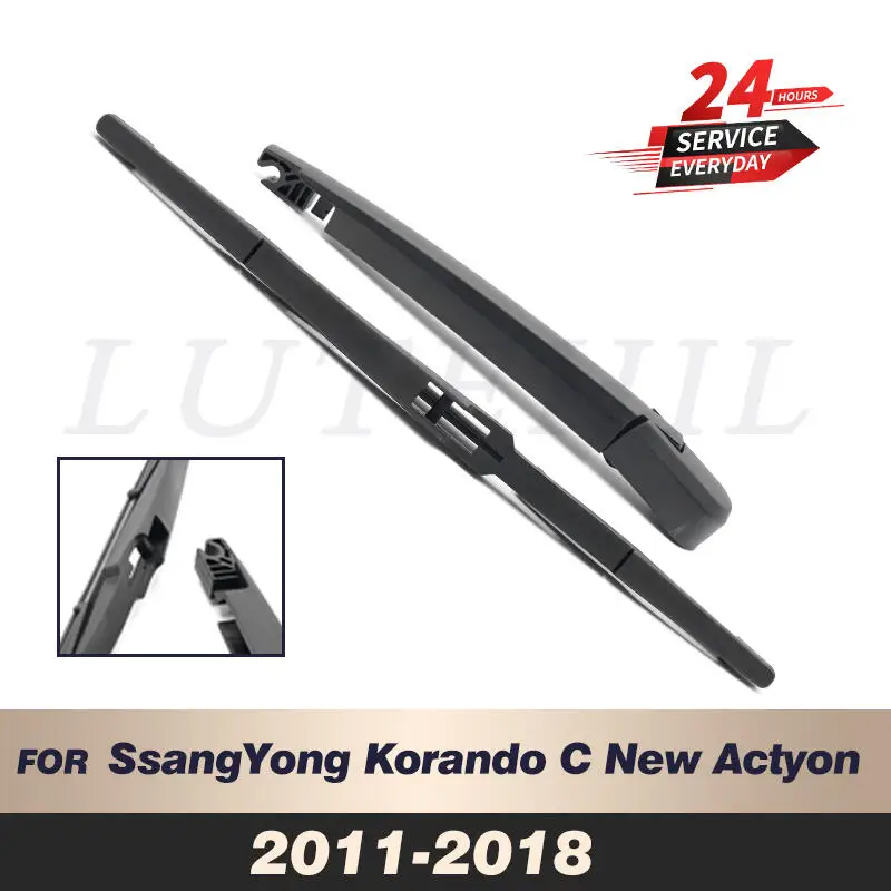 

Wiper 14" Rear Wiper Blade & Arm Set Kit For SsangYong Korando C New Actyon 2011-2018 Windshield Windscreen Rear Window