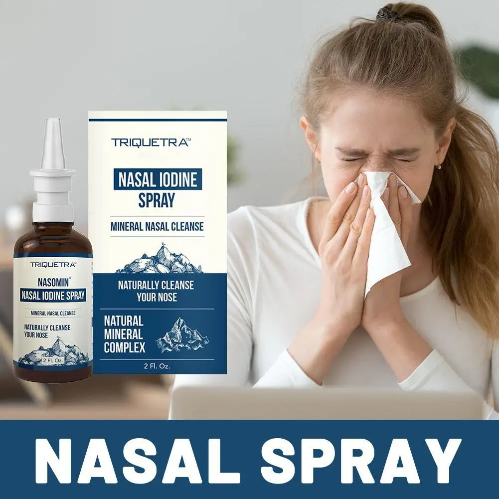

Nasal Clean Spray Long Lasting Effect Plant Mint Inhaler Quickly Relieve Congestion Gentle Formula Daily Care 60ml