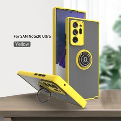 Matte  Ring Bracket Stand Magnetic Case For Samsung Galaxy S8 S9 S10 S10 Plus Note8 9 10 20 Plus UItra Cover