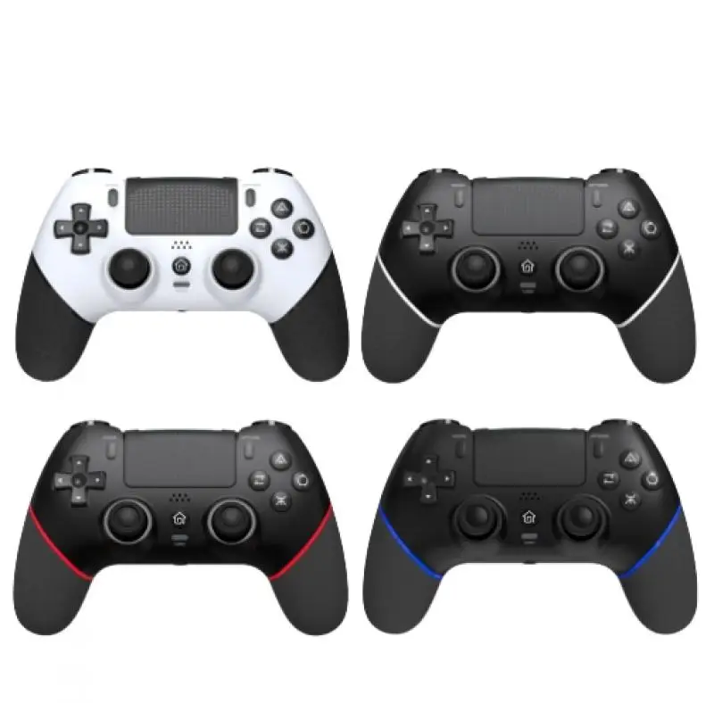 Private Ps4 Wireless Bluetooth Game Controller Hall Joystick P4 Controller Dual Motor Vibration Continuous Macro Programming Pc