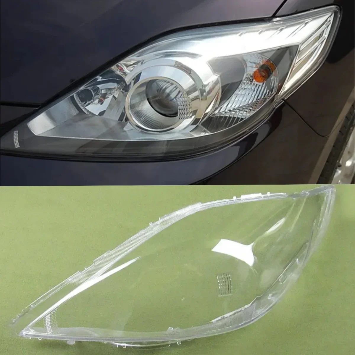 For Mazda 5 M5 Headlight Shell Transparent Shade Mask Headlamp Cover Head Lamp Lampshade Lens Auto Accessories 2008 2009 2010