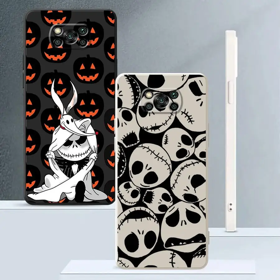Чехол для телефона Xiaomi Poco F4 F5 F3 X4 X3 Pro X3 NFC Soft TPU Disney The Nightmare Christmas