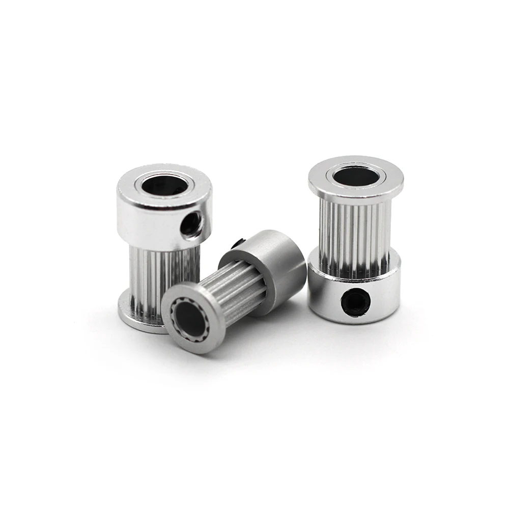 2GT 12/14/15/16/17/18/19 Teeth Timing Pulley Bore 3mm~6.35mm For Belt Width 5mm~15mm GT2 Timing Pulley 3D Printer Accessories