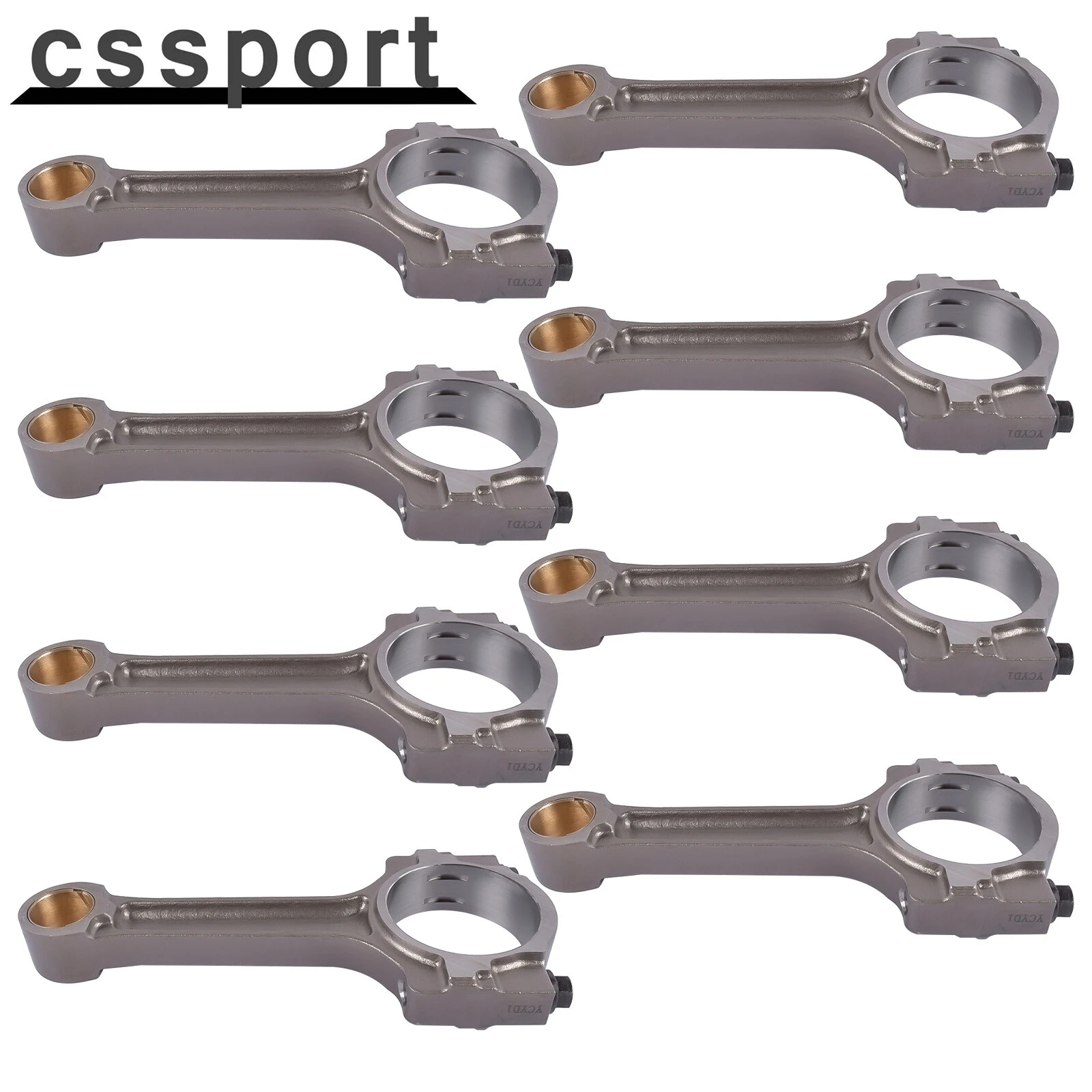

For GM 5.3L 6.0L LS2 LS3 Gen IV Floating Pin Connecting Rod w/ Bushing Set of 8