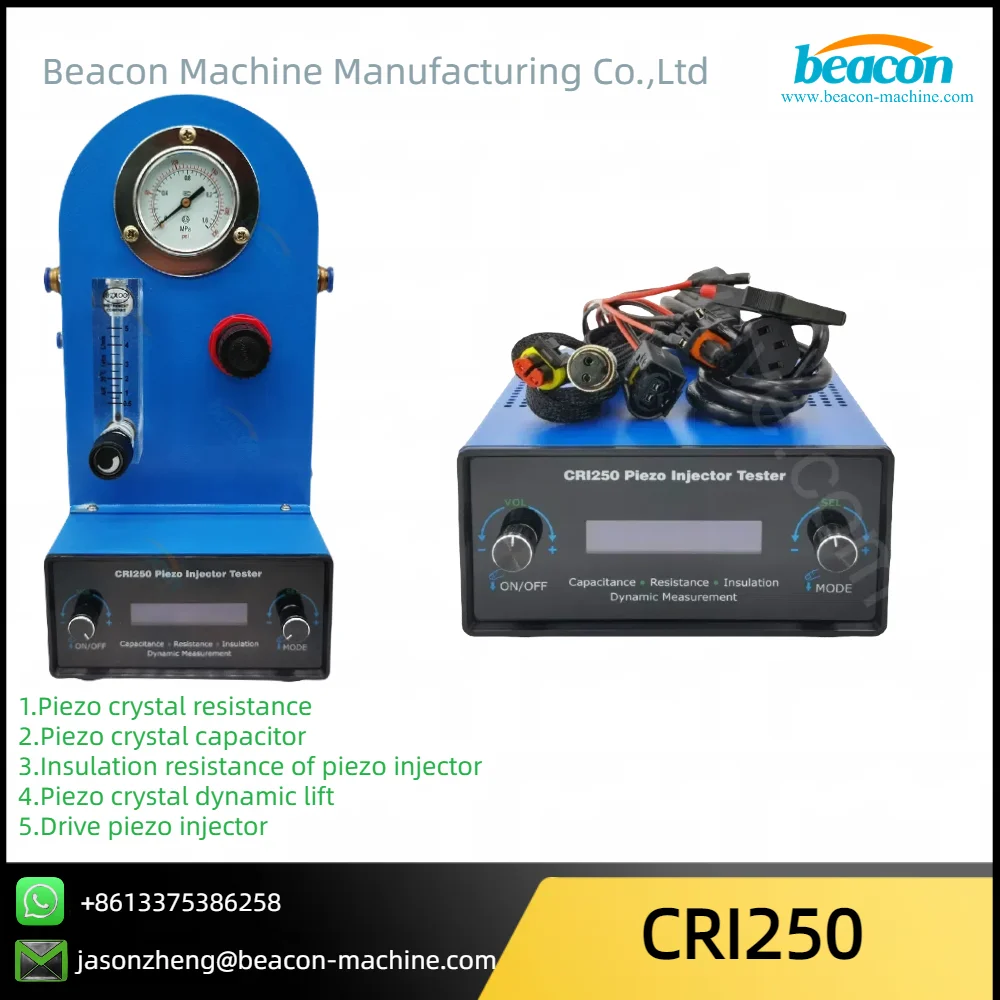 Recommend Common Rail Piezo Injector Tester CRI250 For Siemens VDO Injector With AHE Dynamic Lift Stroke Measuring Tools