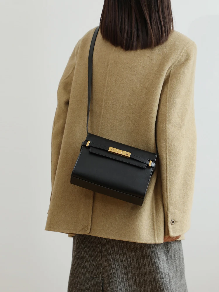 

Designer luxury bag women's bag Premium vintage crossbody bag Casual commuter leather shoulder bag