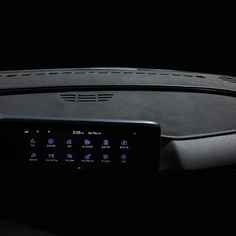 TETRICAR غطاء لوحة القيادة غير القابل للانزلاق جميع لوحة قيادة السيارة من جلد الغزال ملحقات السيارة ضبط GRANDEUR AVANTE SONATA TUCSON SANTAFE PALISADE GV70 GV80 G80 IONIQ SPORTAGE SORENTO CARNIVAL SELTOS K3 K5 K8 EV6 EV9 ALL N