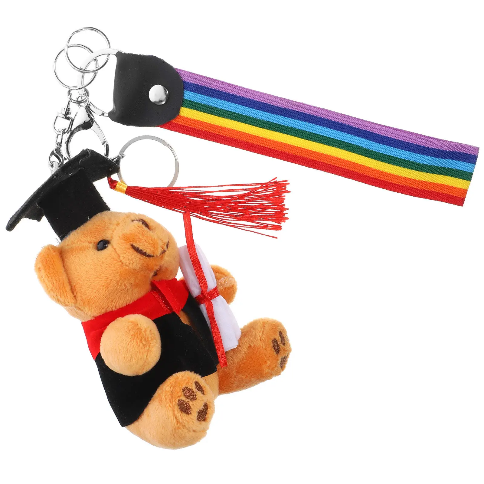 

Мягкий плюшевый брелок-медведь для выпускников, подвеска для ключей, рюкзаков, сумок, милый мультяшный брелок, сувенир для вечеринки, для детей