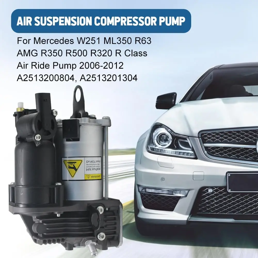 Air Suspension Compressor for the Mercedes-Benz R-Class (W251) 2513200104  2513200604  2513200804  2513201304  251320130428