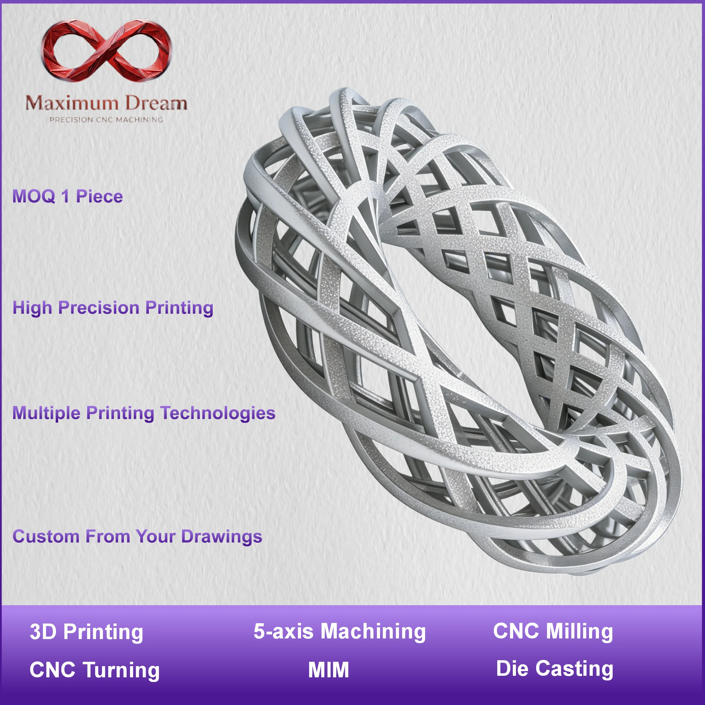 Custom 3D Printing Service FDM SLA SLS SLM PLA ABS PETG Resin Nylon Metal Prototype Printing