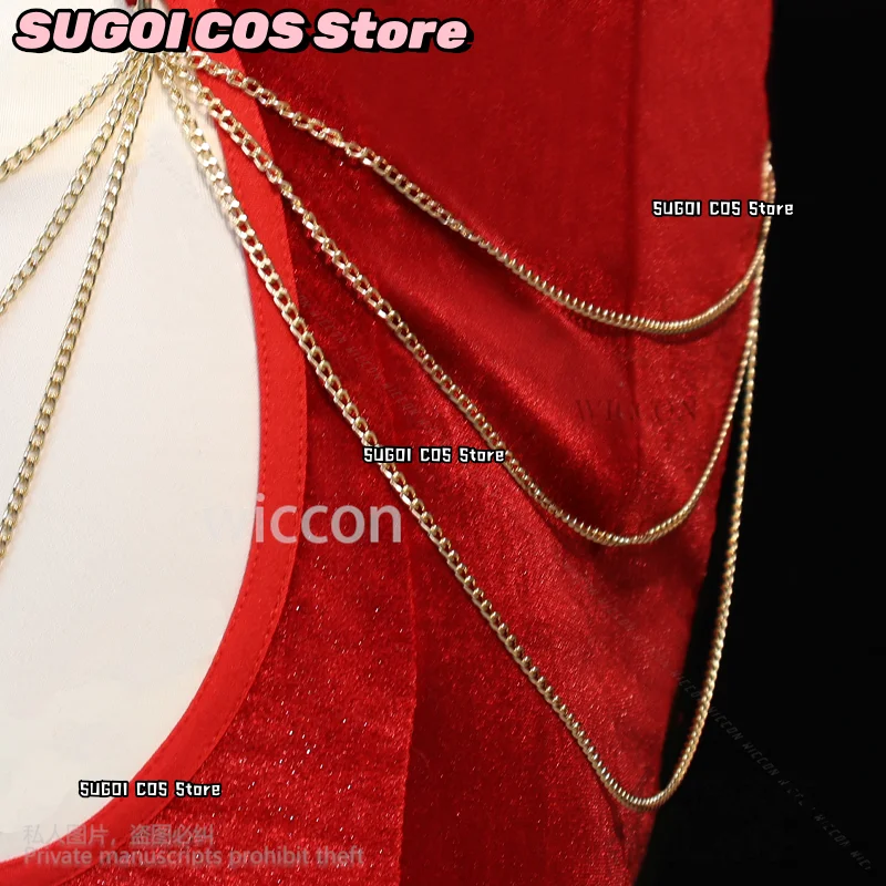 أنيمي مثير عارية الذراعين المرأة مساء فستان أحمر لوليتا أنيقة حورية البحر مطابقة مأدبة حفلة موسيقية Bodycon لفتاة امرأة لعب الأدوار