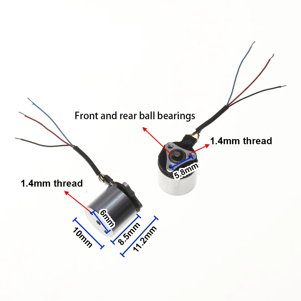 Micro 0706 Airplane Brushless Motor 6700KV 1S-2S Micro Airplane FPV Indoor Crossing Machine Brushless Motor