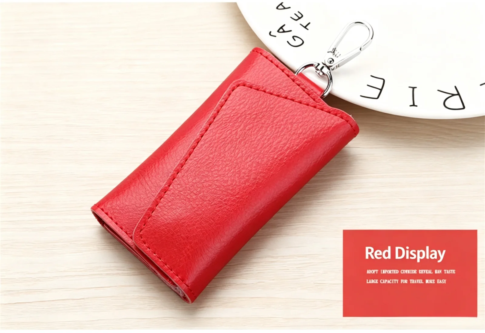 Echtes Leder Schlüsselanhänger Schlüsselhalter Organizer Tasche Autoschlüssel-Geldbörse Haushaltshelfer-Etui Mini-Kartenetui für Männer und Frauen Hochwertiges Geschenk – Detail 20