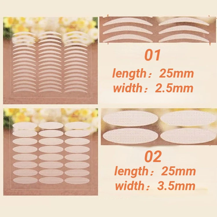 480pcs Invisible Eyelid Tape Sticker Thin Double Patch Waterproof Breathable Natural  Adhesive Transparent Eyelift Tape Makeup