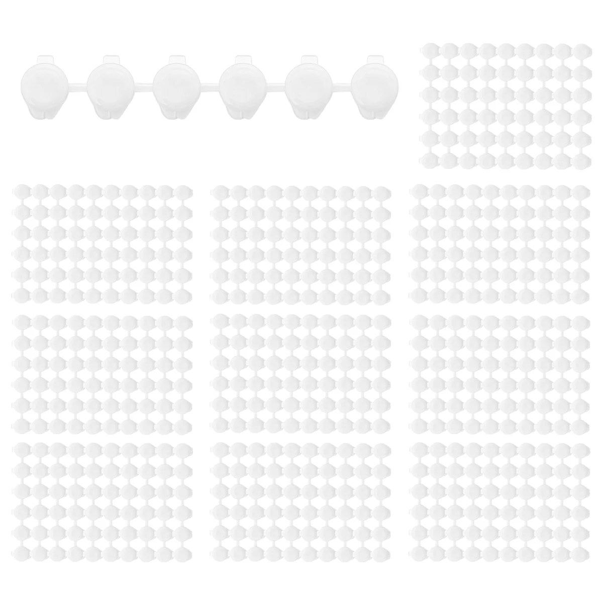 A42F 100 Streifen, 600 Töpfe, leere Farbstreifen, Farbbecher, durchsichtige Kunststoff-Aufbewahrungsbehälter, Mal- und Bastelbedarf (3 ml/0,1 Unzen)