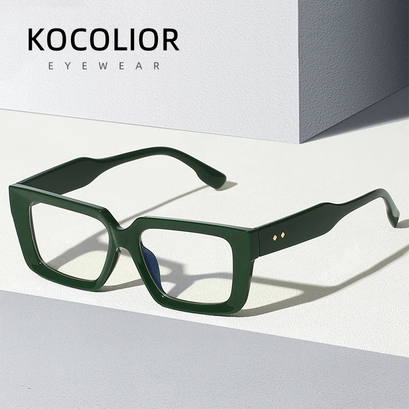 New Brand Design Retro Fashion Anti Blue Light Reading Glasses for Men and Women Personalized Green Glasses Diopter 0 to +6.0