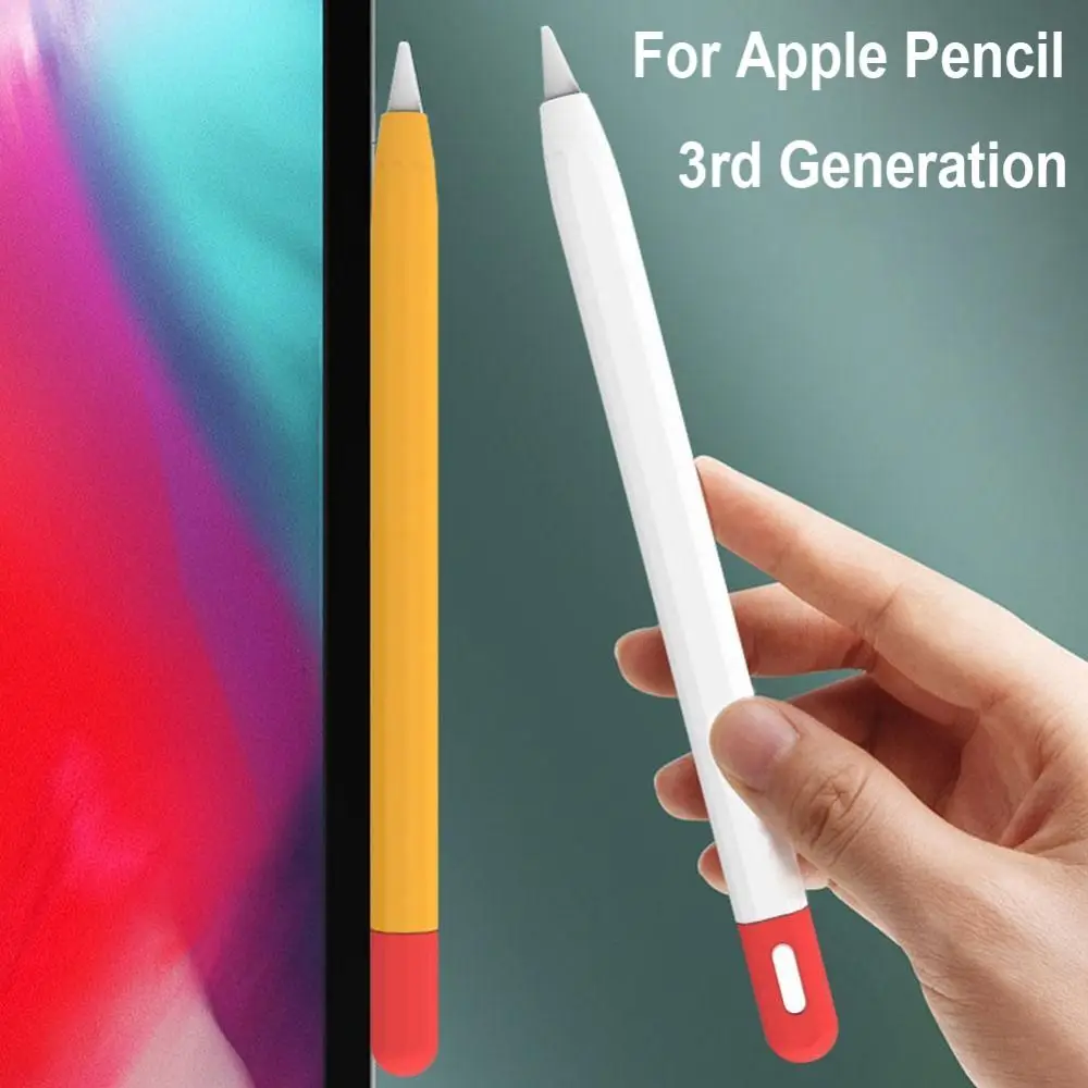 Tablet Stylus Protective Case Shockproof Anti Slip USB-C Touch Pen Sleeve Waterproof Ergonomic for Apple Pencil 3rd Generation