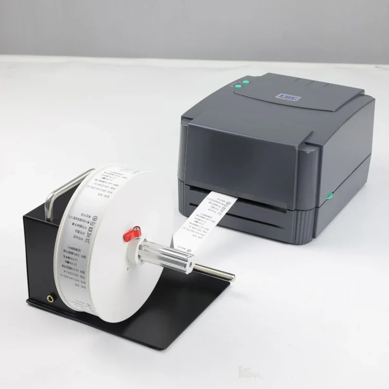Automatic Label Rewinder Rewinding Machine Speed Adjust Two-Way Rewinding 180mm Label Roller Machine Synchronize with Printer