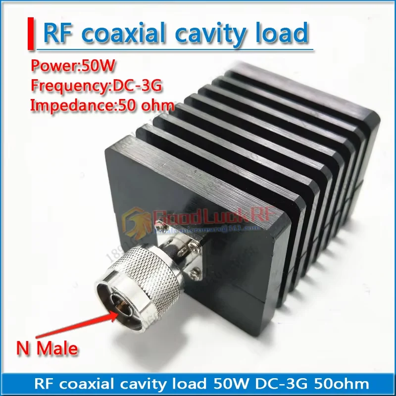 High-quality L16 N Female Male 50W RF Coaxial Cavity Load Termination DUMMY Load 800-3000Mhz DC-3GHz 50 ohm Base Station Load