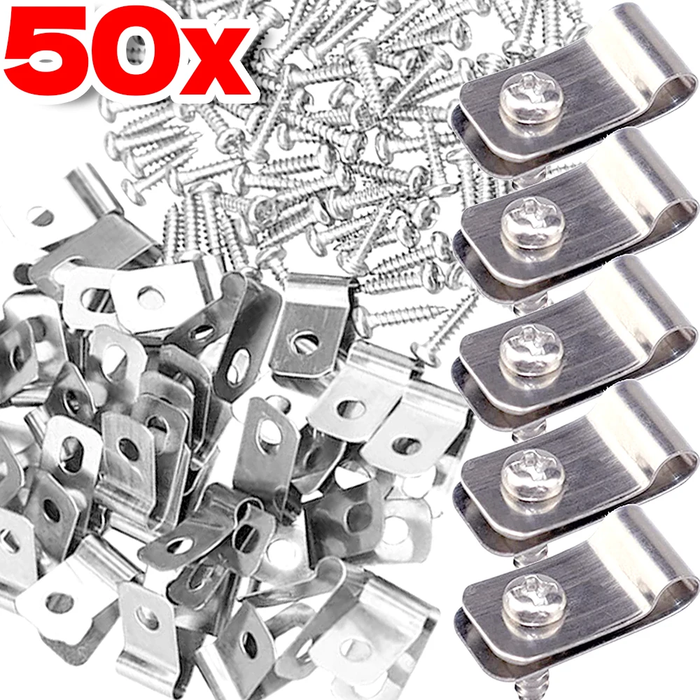 10-50 jeux de serre-câbles R en acier inoxydable, pour clôture agricole, gestion des fils, attaches de clôture, Clips de montage pour clôture métallique