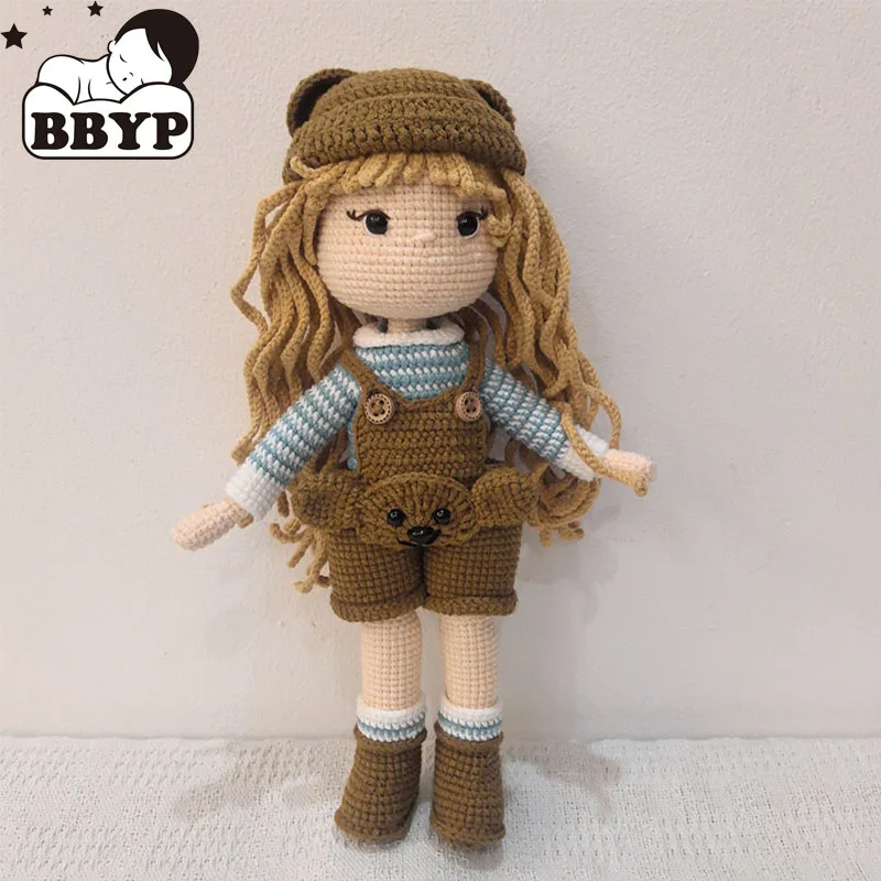 

Handmade Knitting Doll Crochet Leah Girl Doll Crochet Dolls For Home Accessories Pattern Craft Toy Ornaments
