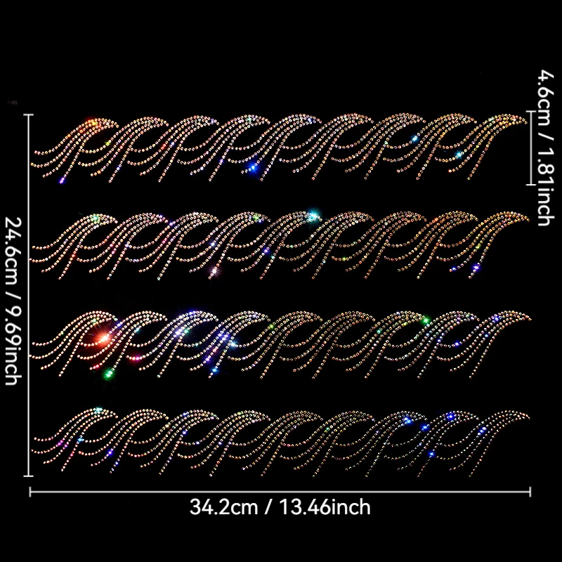 

DIY Rhinestone hot diamond striped sequin Rhinestone T-shirt decorative patch clothing accessories