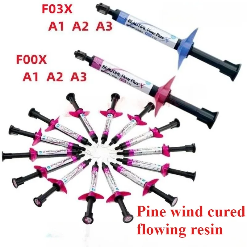 Fluid Materials Specifically Designed Dental Restoration Pine Wind Cured Flowing Resin F00X F03X Nano Resin Root Caries Filling