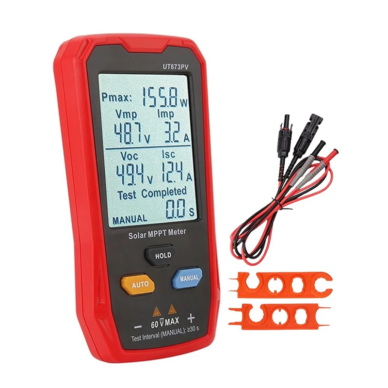 New Solar Panel Tester 800W Solar Panel Multimeter Photovoltaic Solar Power Meter  MPPT Open Circuit Voltage for Troubleshooting