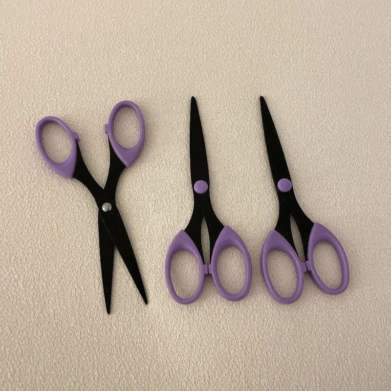 Purple Mini Scissors, Small Sharp Craft Scissors, Portable Office Paper Cutting Shears for Home Dorm Students DIY Handmade