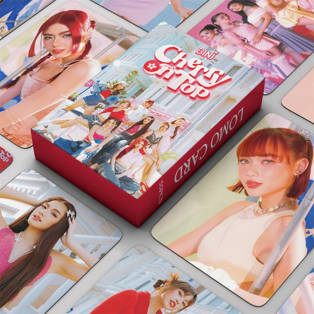 

Kpop BINI Photo New Album Aiah Mikhalomo Lomo Card Postcards For Fans Collection