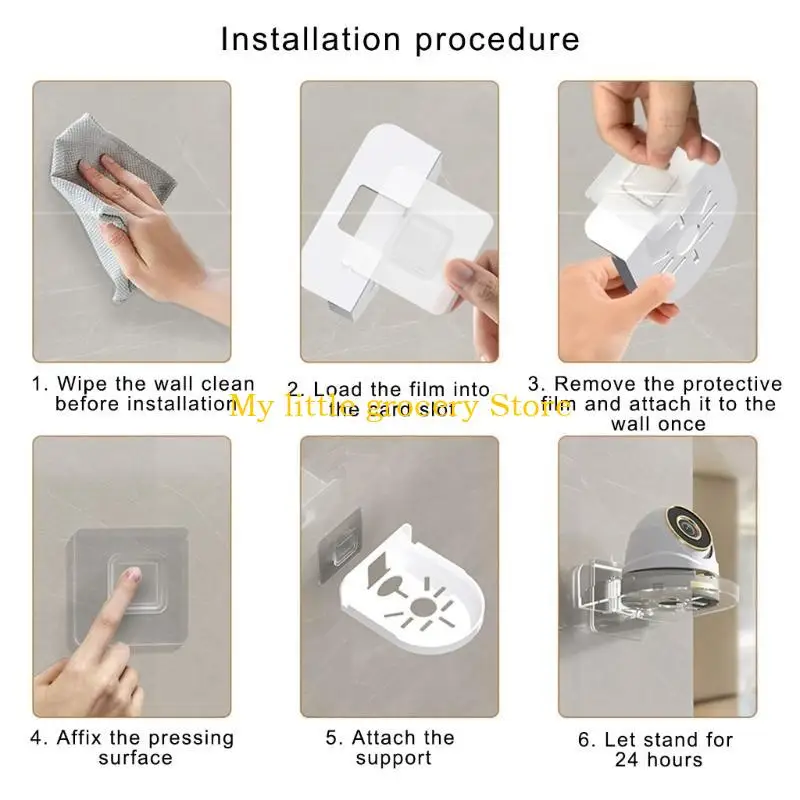 D5BD Adhesive Wall Mounted Security Camera Bracket Baby Monitor Support Stand Holder Household Surveillances Camera Stand