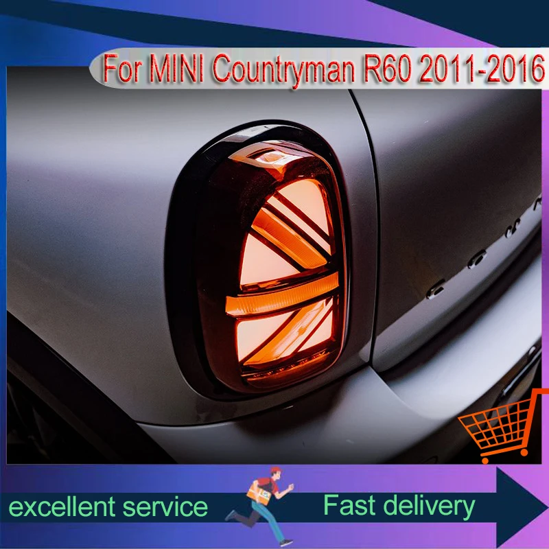 A Pair Of Car Modification For BMW MINI Countryman R60 2011-2016 Tail Lamp LED Brake Turn Signal DRLRear Light Auto Accessories