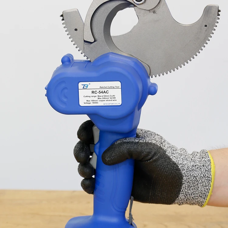 RC-54AC แบตเตอรี่ไฟฟ้า Contact Wire Cable Ratchet Cutter