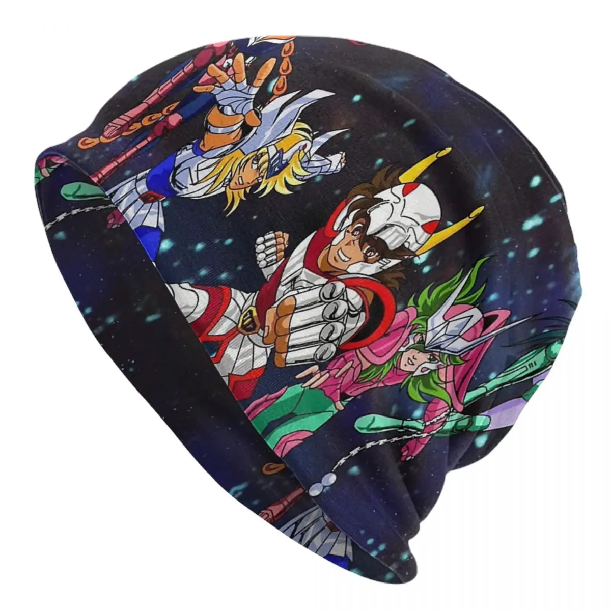 

Шапка-бини Knights Of The Zodiac Skullies Saint Seiya, повседневная уличная кепка для мужчин и женщин, теплая многофункциональная шапка с капюшоном