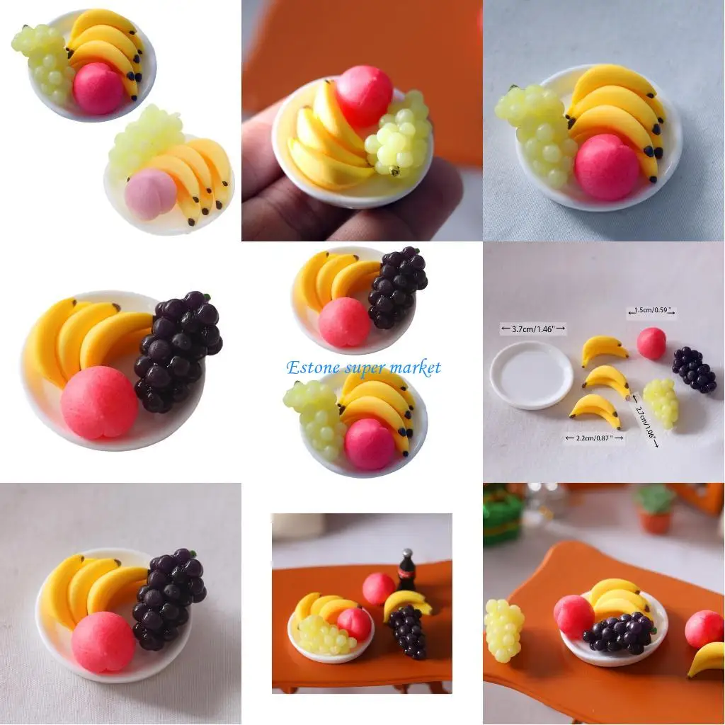 

090B 6 шт., реалистичная игрушечная миска и модель для детской кухни, обучающая роль для игровой опоры