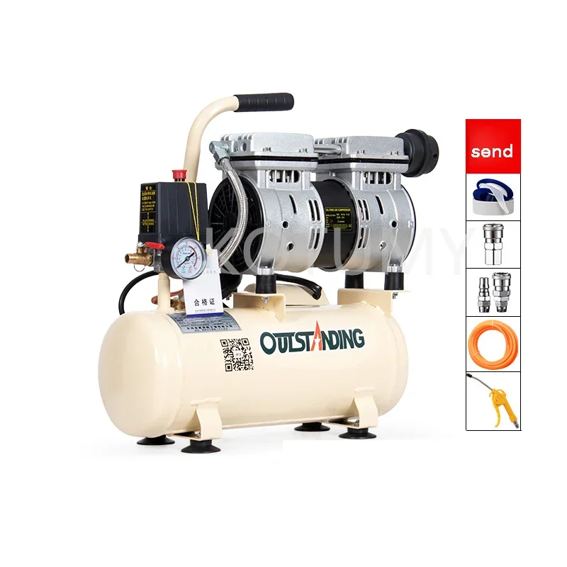 Silent Air Pump For Compressor Small Oil-free  Industrial Grade 200V Portable Woodworking