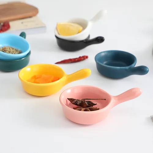 미니 세라믹 소스 접시, 작은 접시, 사이드 조미료 접시, 조미료 요리, 스시 간장 스낵 디핑 홈 볼 