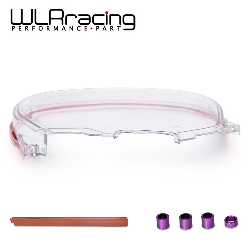 

WLR Clear Cam Gear Cover Timing Belt Cover Turbo Cam Pulley For 96-05 Mitsubishi Evolution Lancer EVO4-8 4G63 WLR6338