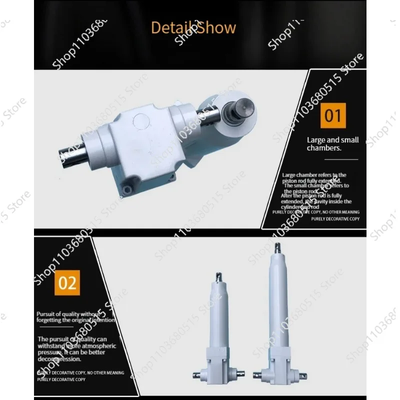 

Beauty Bed Hydraulic Cylinder Manual Lift Hydraulic Pump Actuator Comes with Pedal