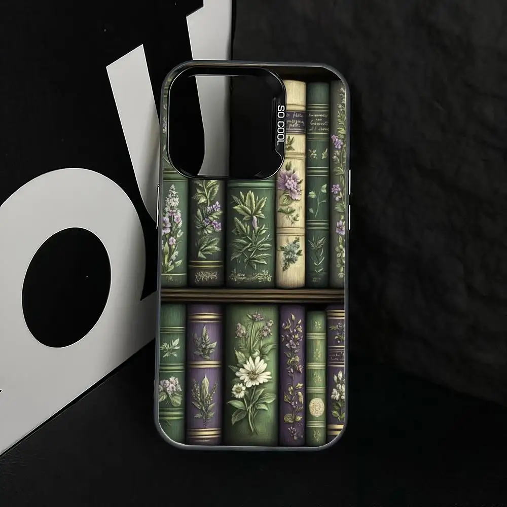 

Retro books case for iPhone17 16 15 14 13 12 11 Pro/ Max/Plus shock-proof rear cover anti-fingerprint