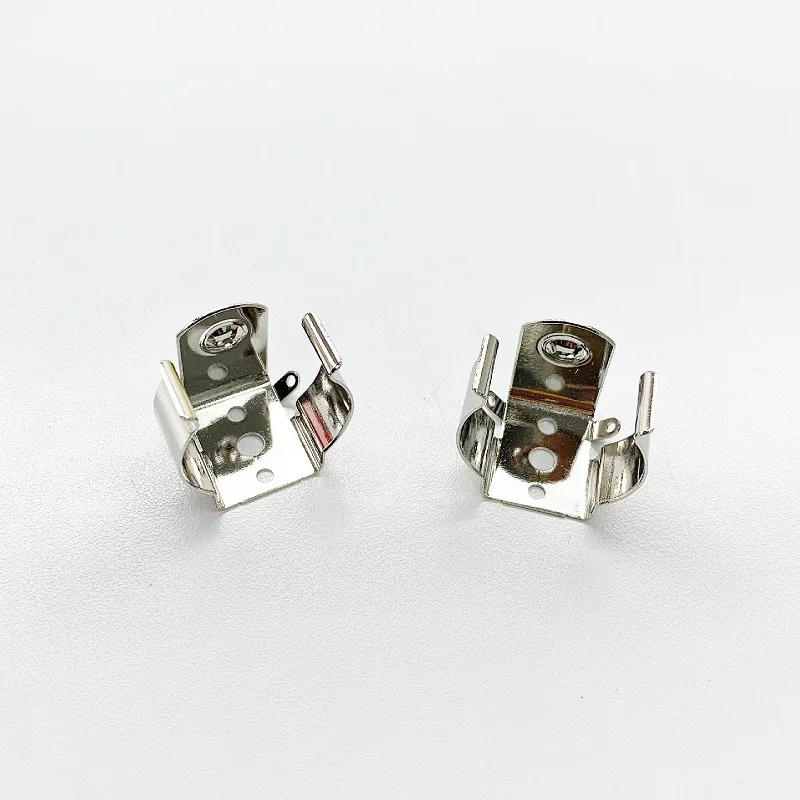 Spring Steel Nickel Plated 26500 Battery Contact Clip LR14 , C Size Battery Holder Keystone 86 Replacement
