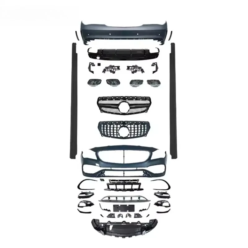 

XDS Самый продаваемый автомобиль, модифицированный стиль CLA, решетка переднего бампера и боковые юбки, комплекты кузова для W117 2013-2019 для CLA